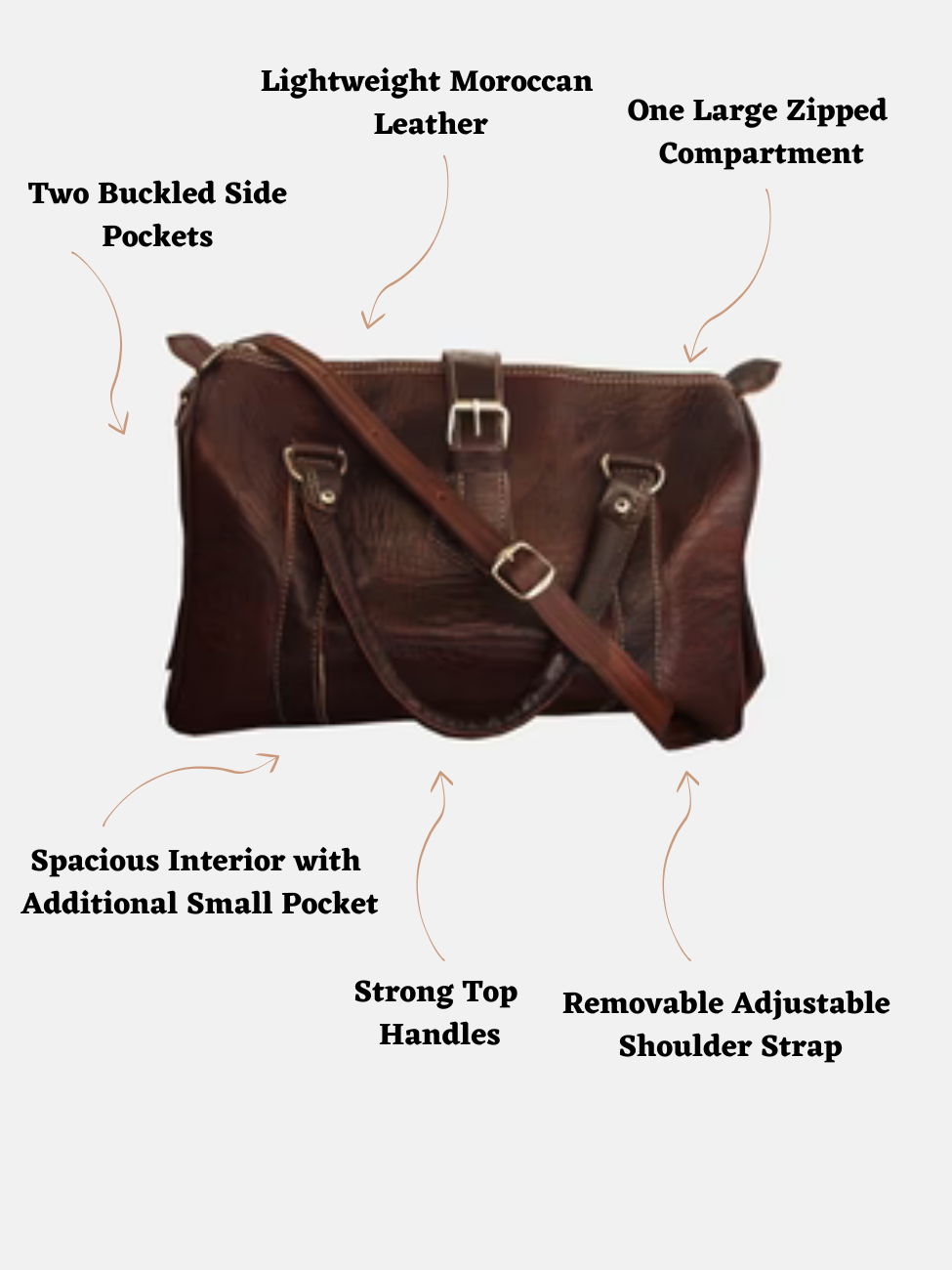 Sac Bowling Rabat en marron