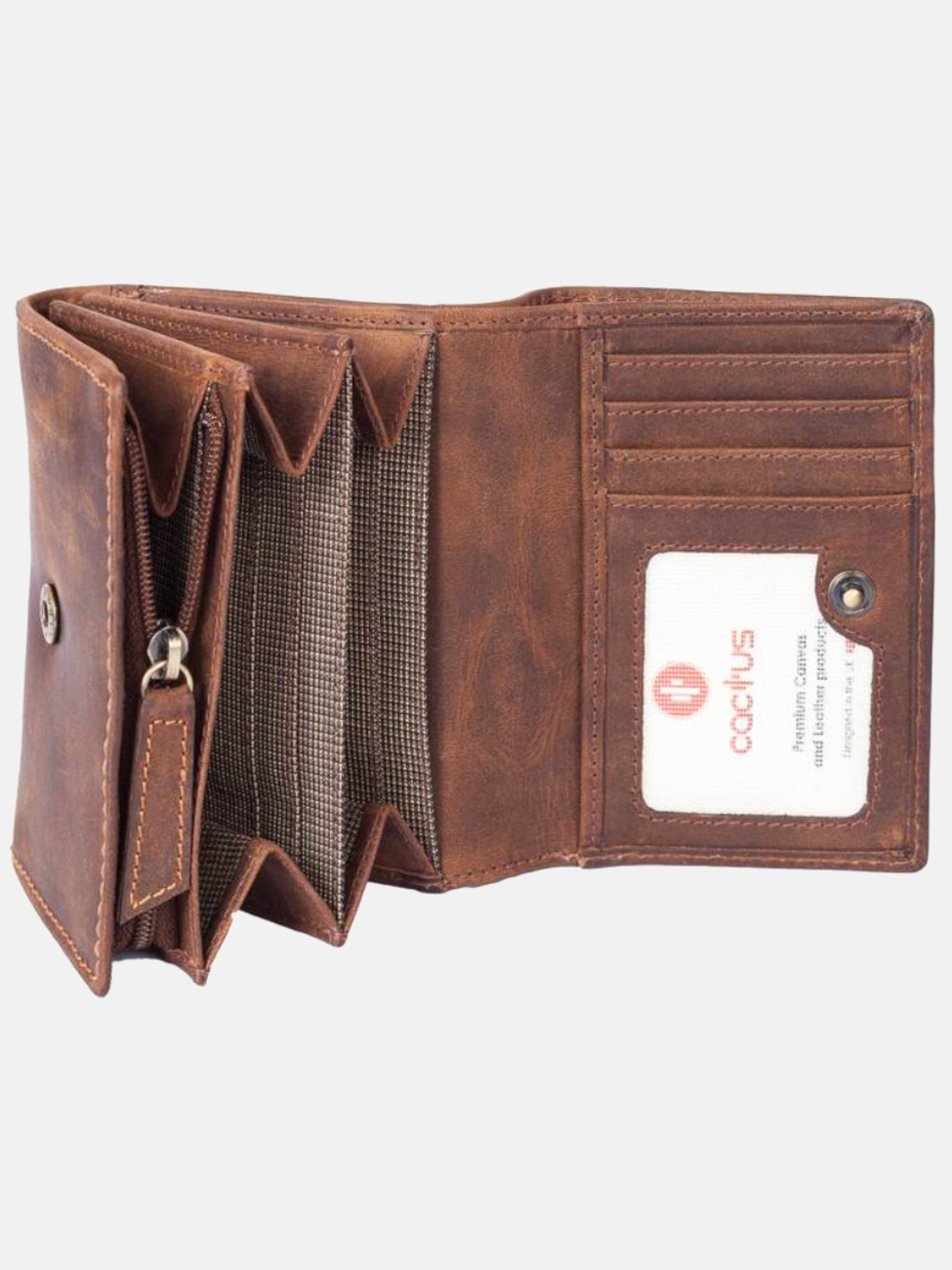 Flap Over Leather Wallet with RFID