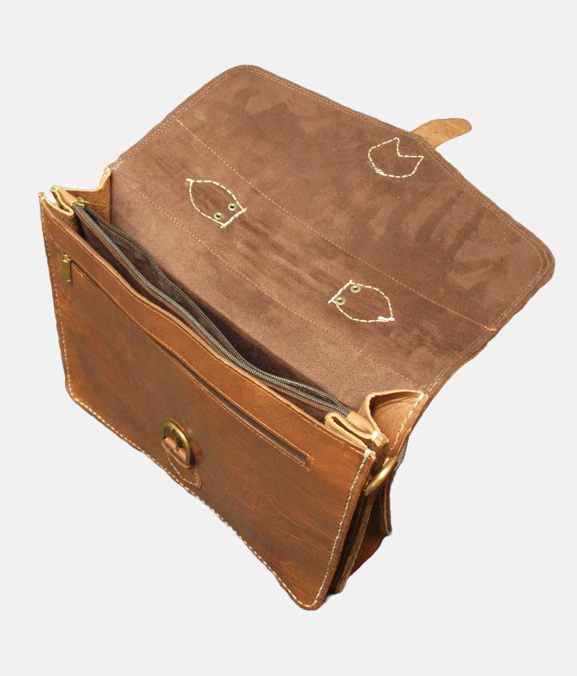 Sacoche Marrakech en marron foncé