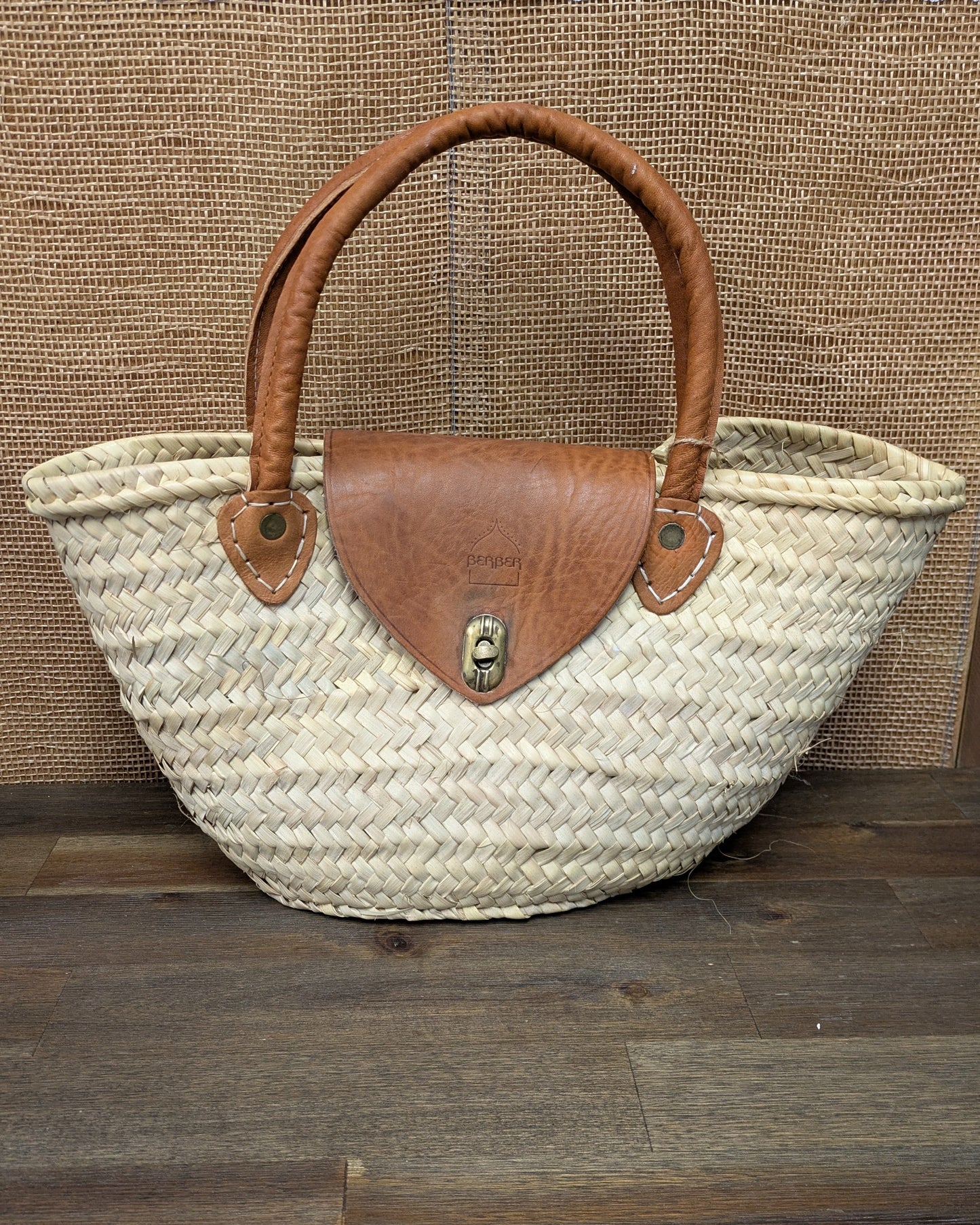 De Safi kleine rotan strandtas