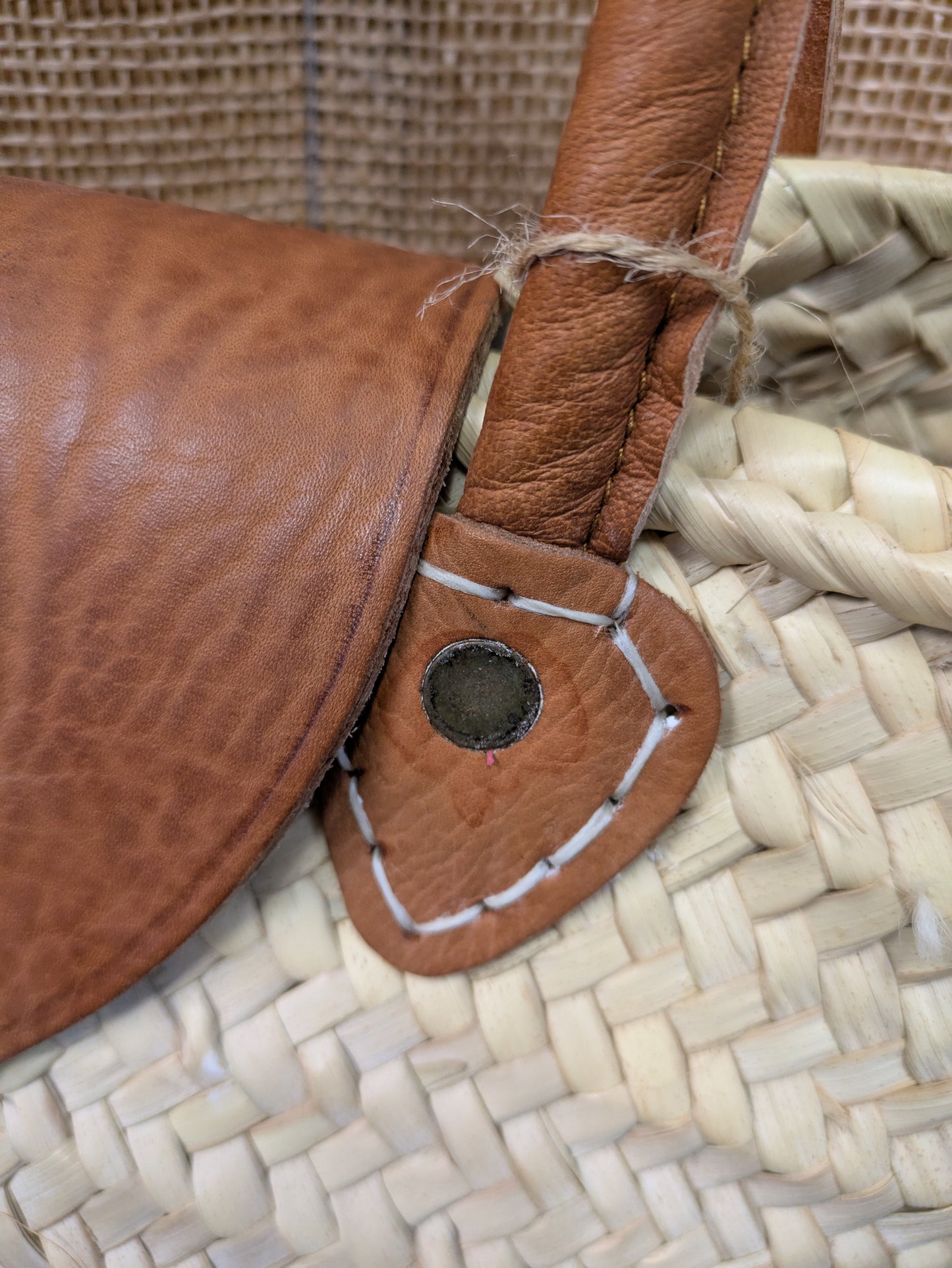 De Safi kleine rotan strandtas