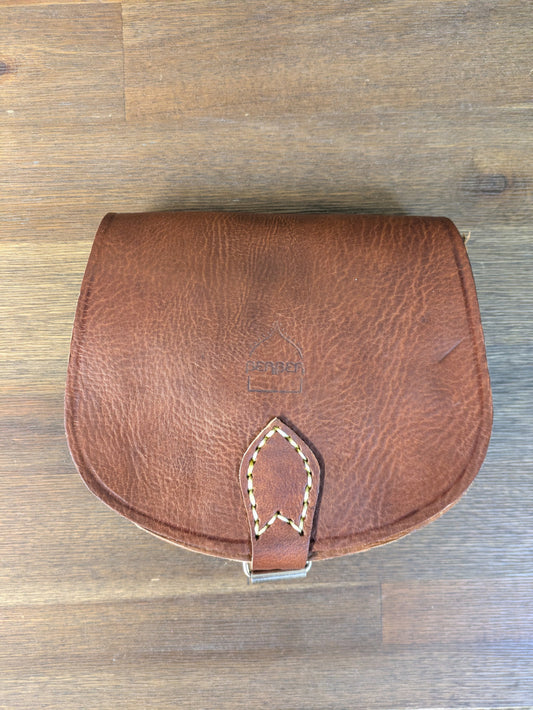 Sample - The Temara Small Half-Moon Saddle Bag in Chestnut