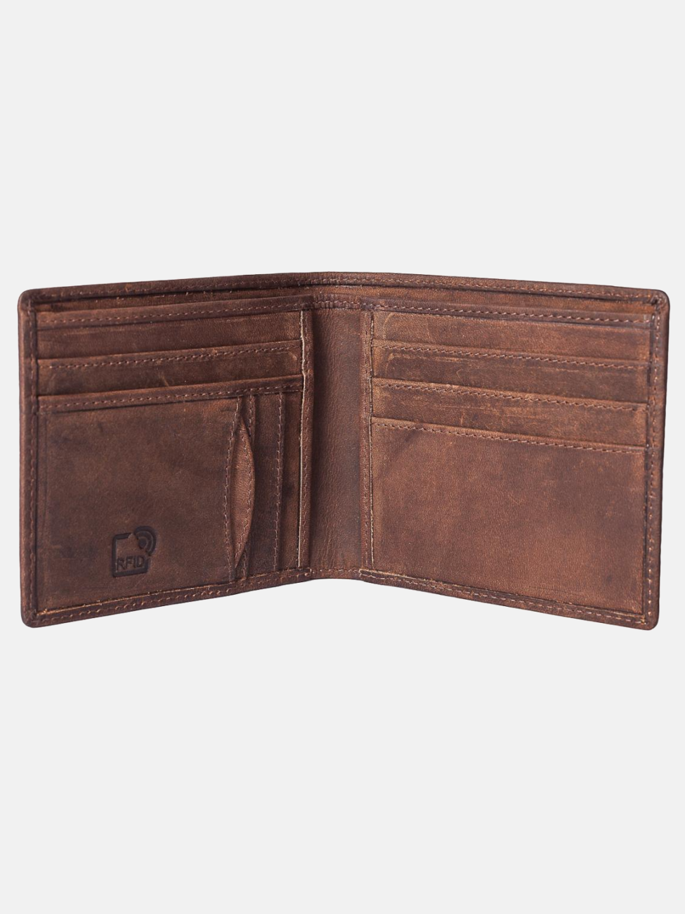 Bi-Fold Leather Wallet with RFID