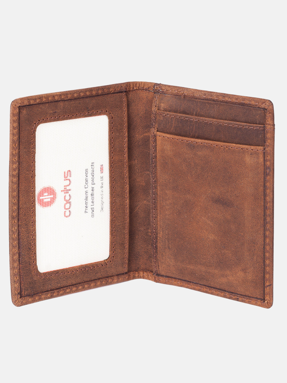 Bi-Fold Leather Card Holder with RFID