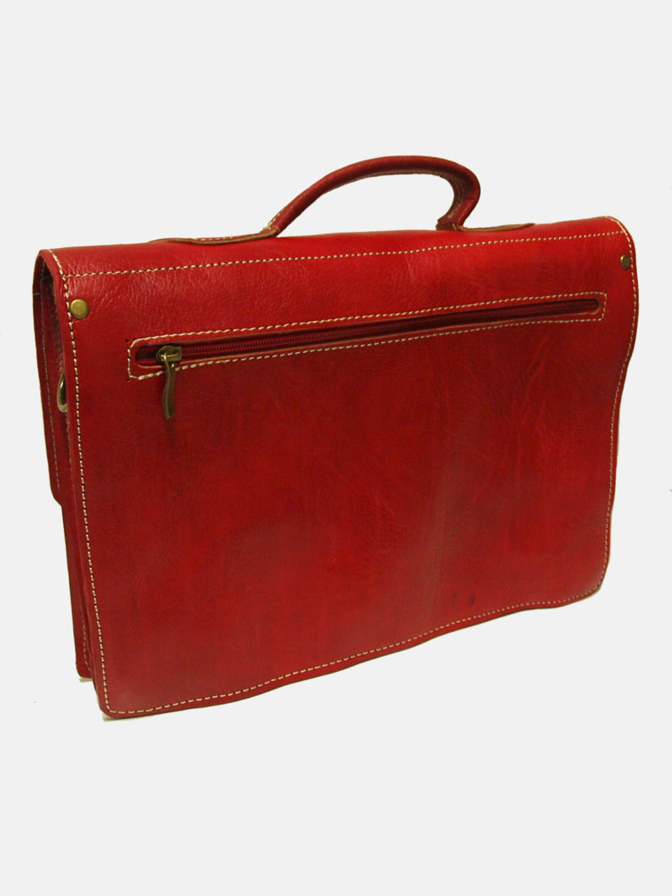 The Casablanca Medium Satchel in Red