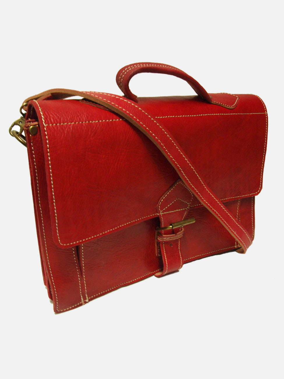 De Casablanca Medium Satchel in Rood