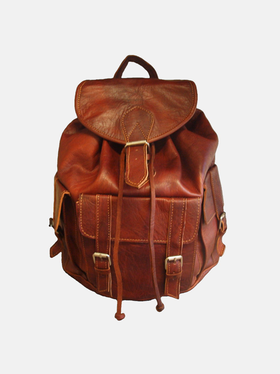 The Larache Large Rucksack in Chestnut