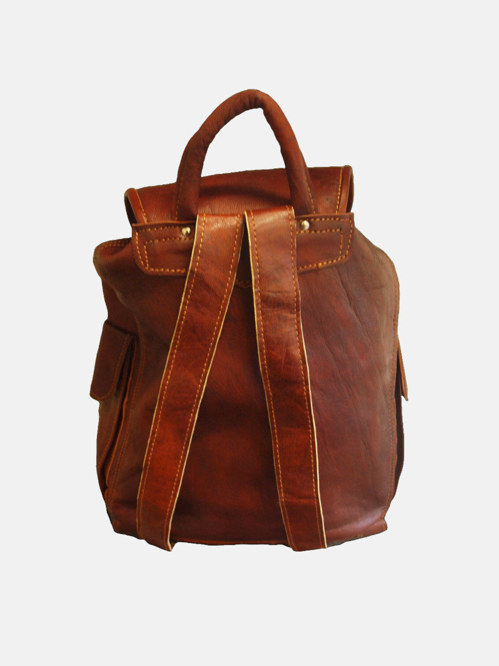 The Larache Large Rucksack in Chestnut