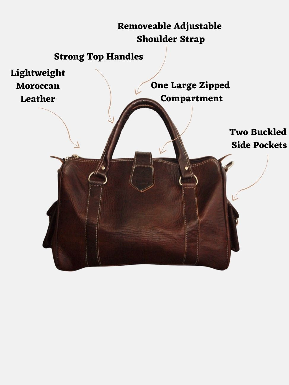 The Rabat Bowling Bag in Brown