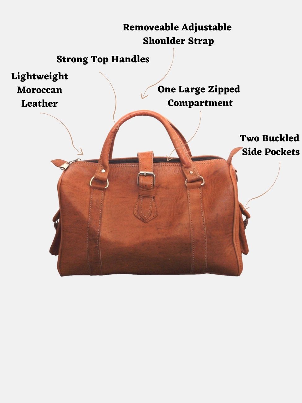 The Rabat Bowling Bag in Tan