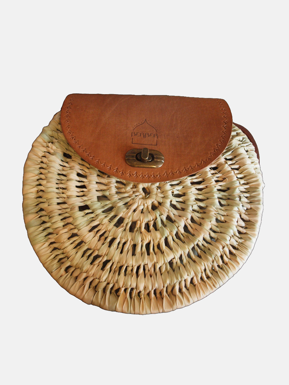 The Safi Rattan Round Bag - Loose Weave