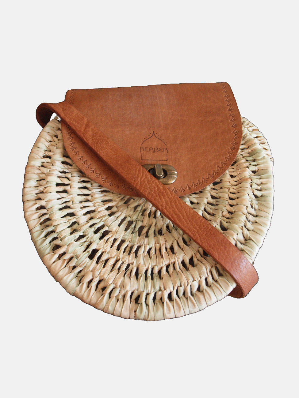 The Safi Rattan Round Bag - Loose Weave