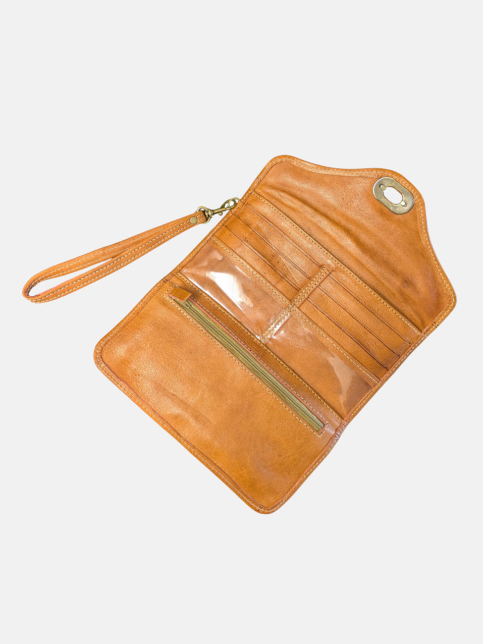 Limited Edition Leather Tri-Fold Purse Tan