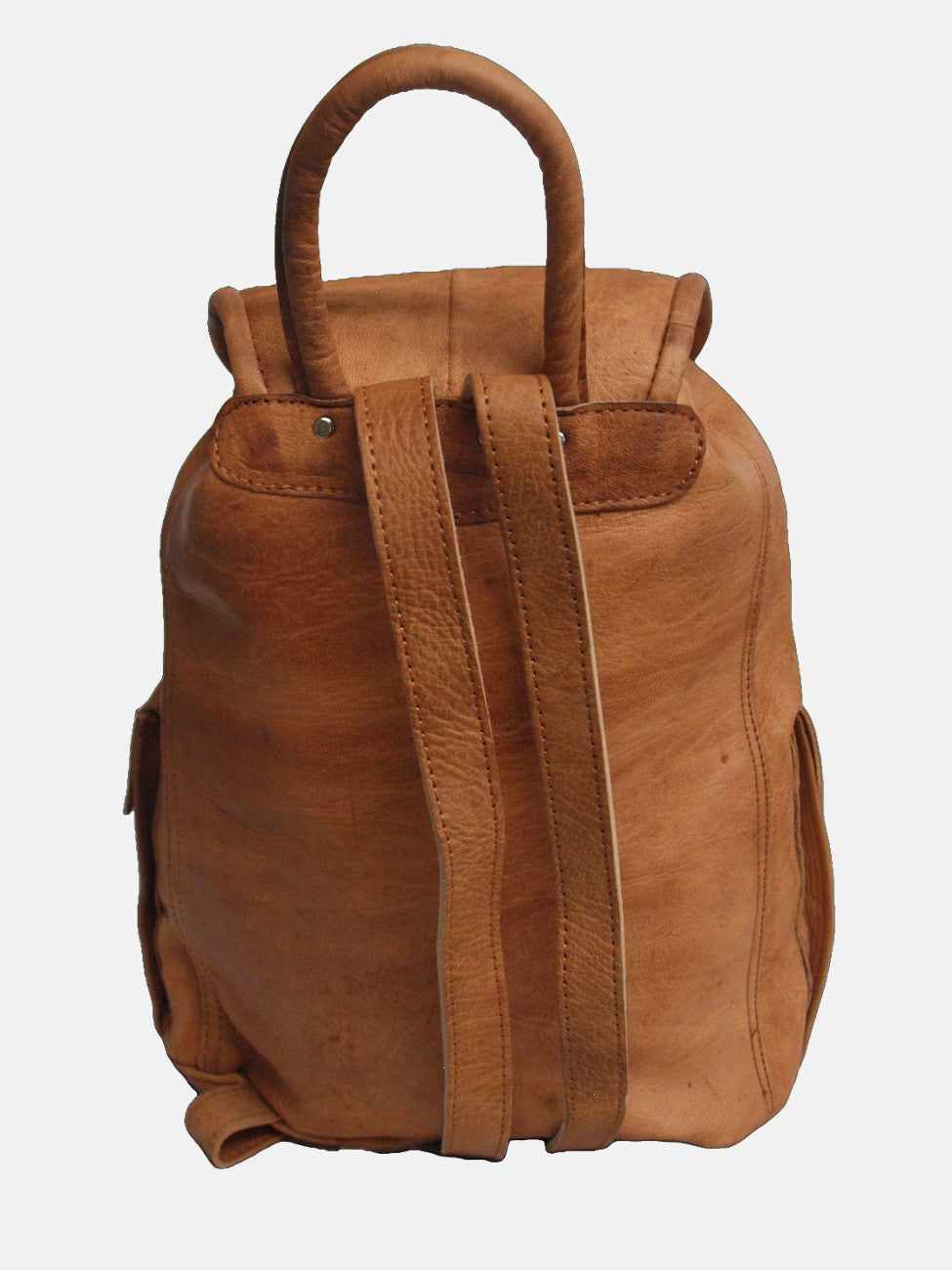 The Larache Large Rucksack in  tan