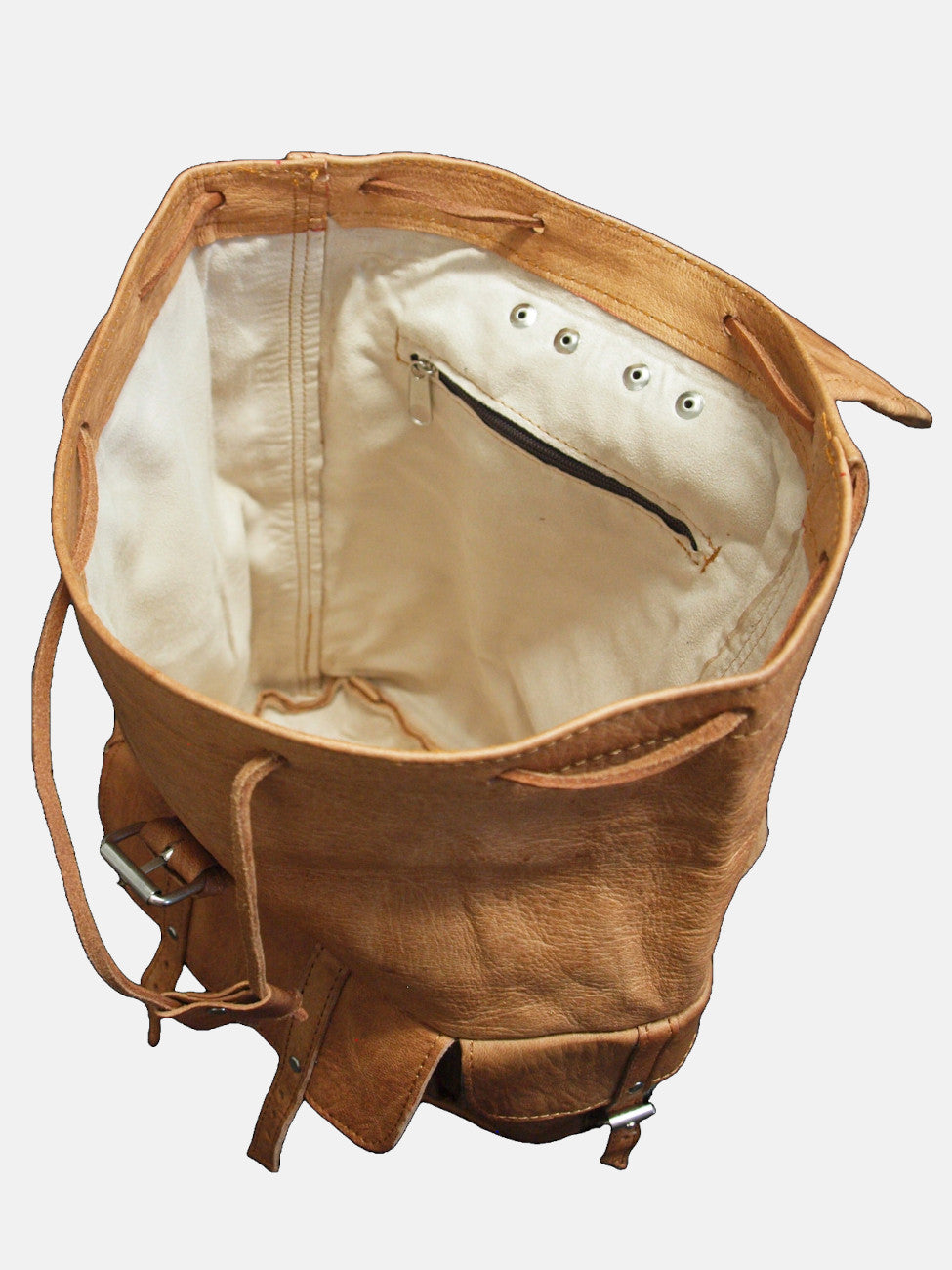 The Larache Large Rucksack in  tan