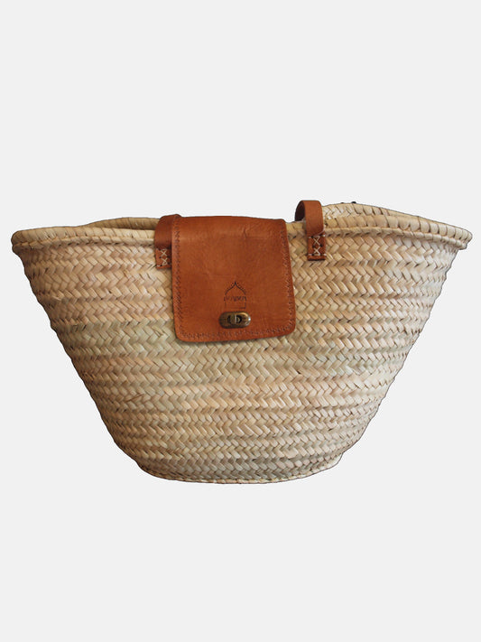 Die große Rattan-Strandtasche Safi