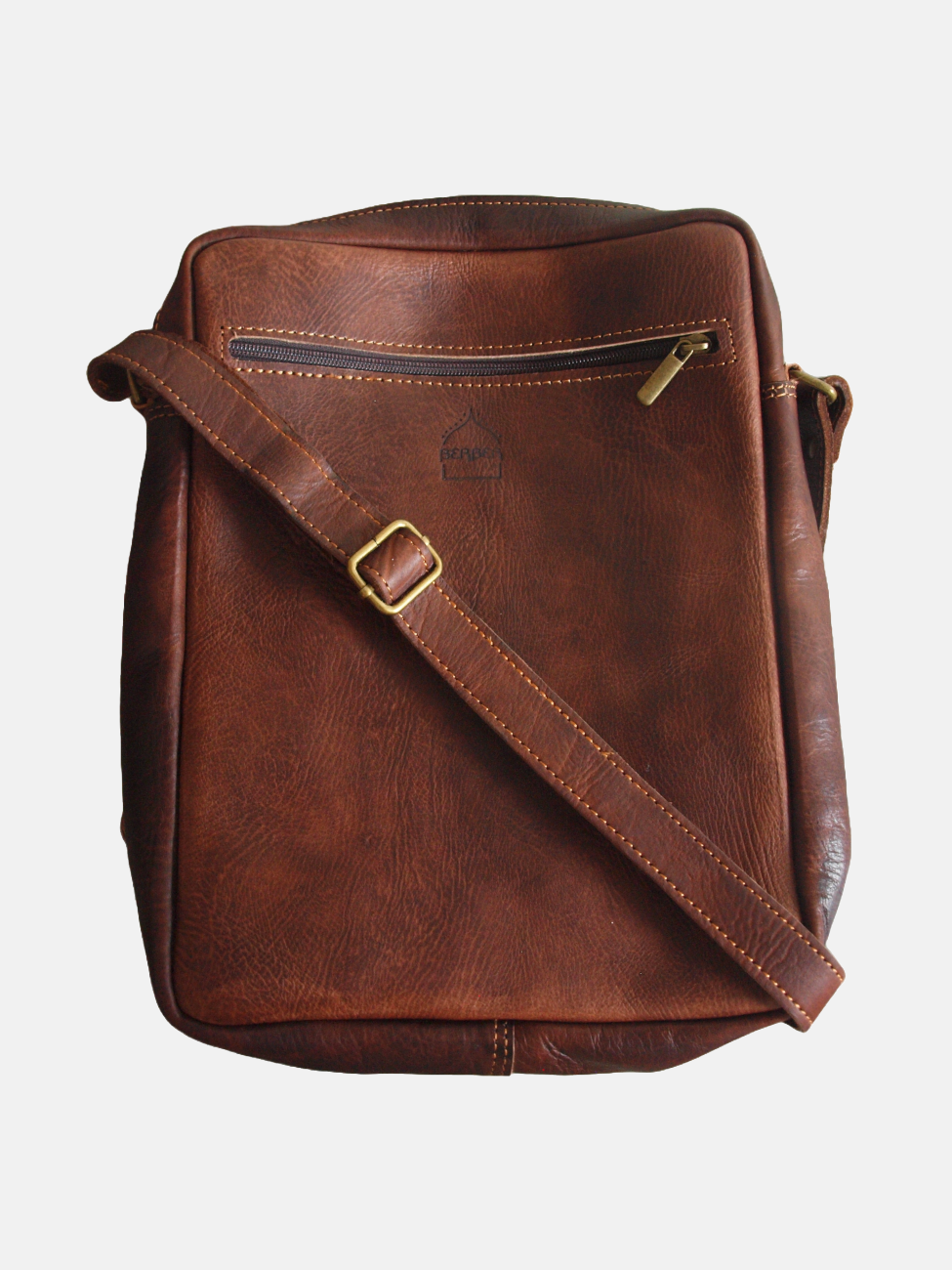 De Martil Large Messenger Bag in donkerbruin 