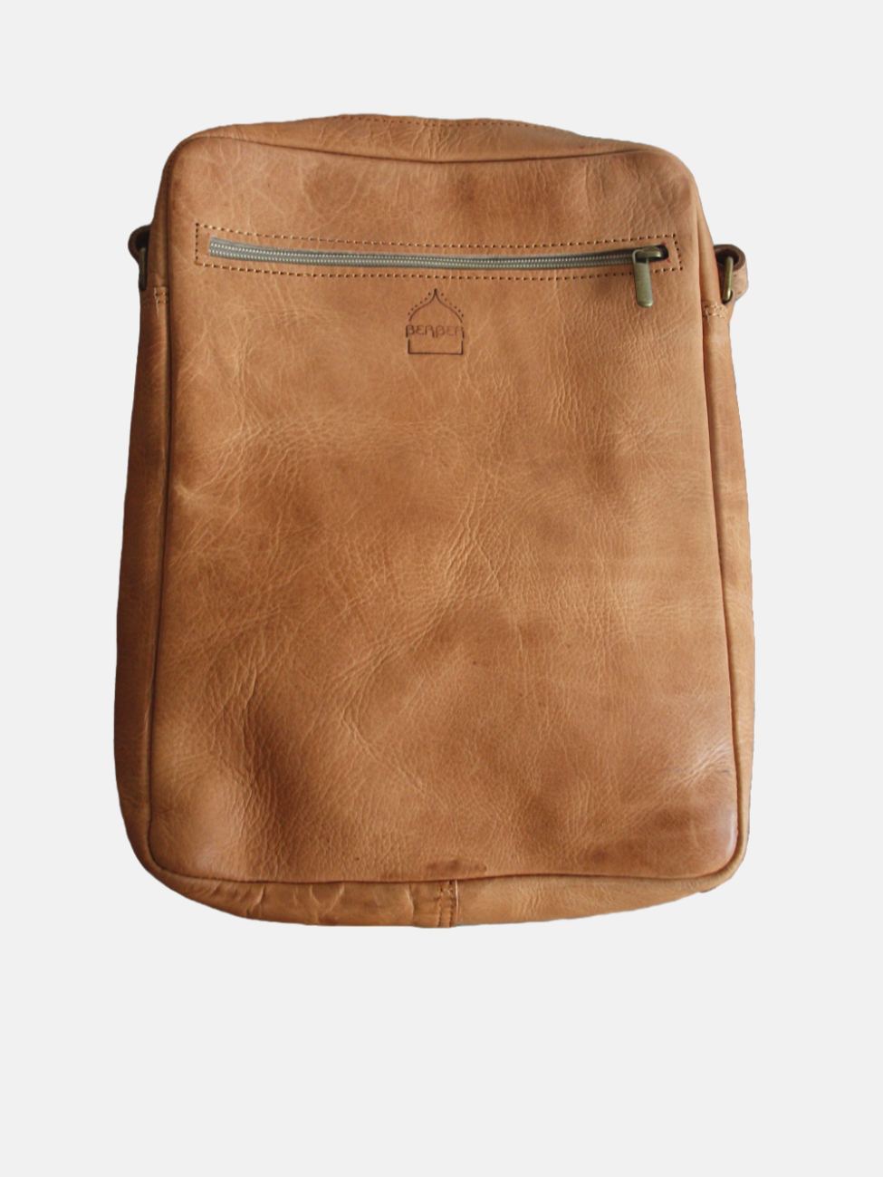 The Martil Large Messenger Bag in Tan