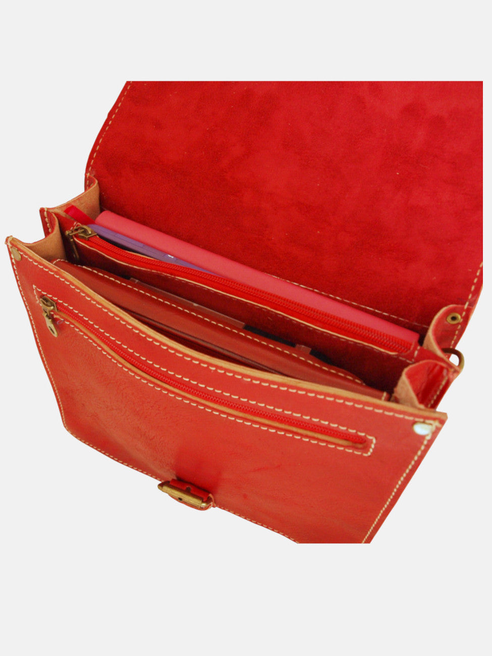 De Casablanca Mini Satchel in Rood