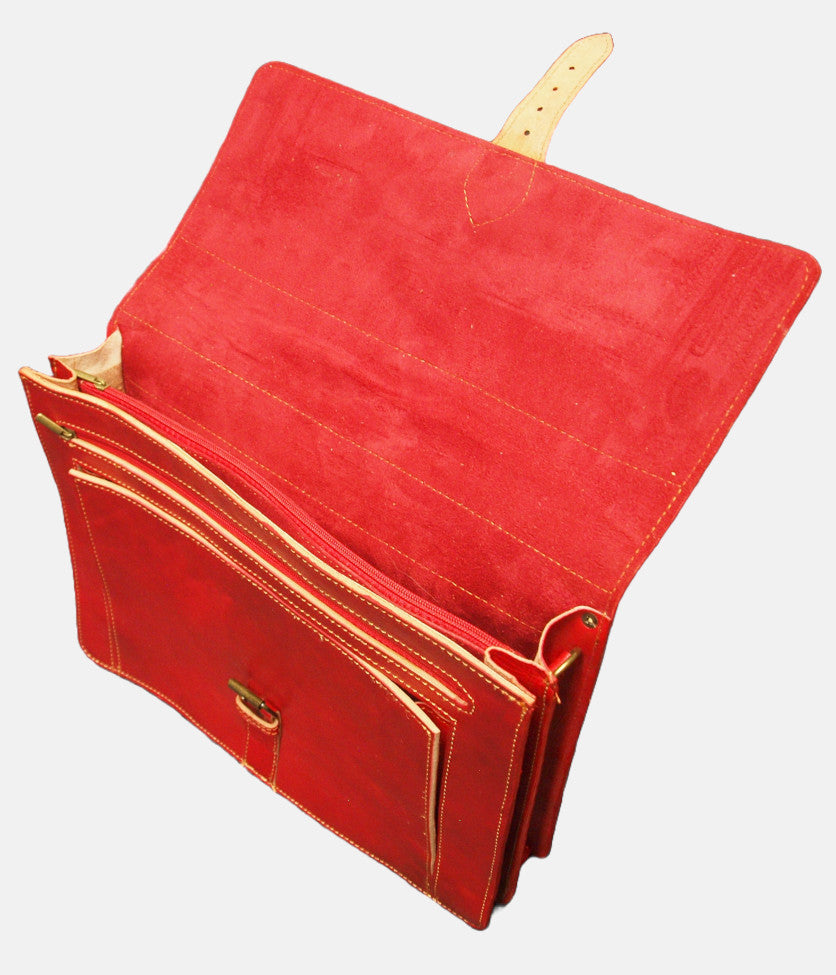 The Casablanca Large Satchel in Red