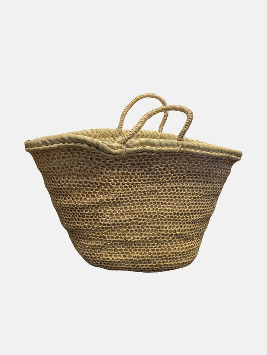 The Safi Small Straw and Rattan Beach Tote