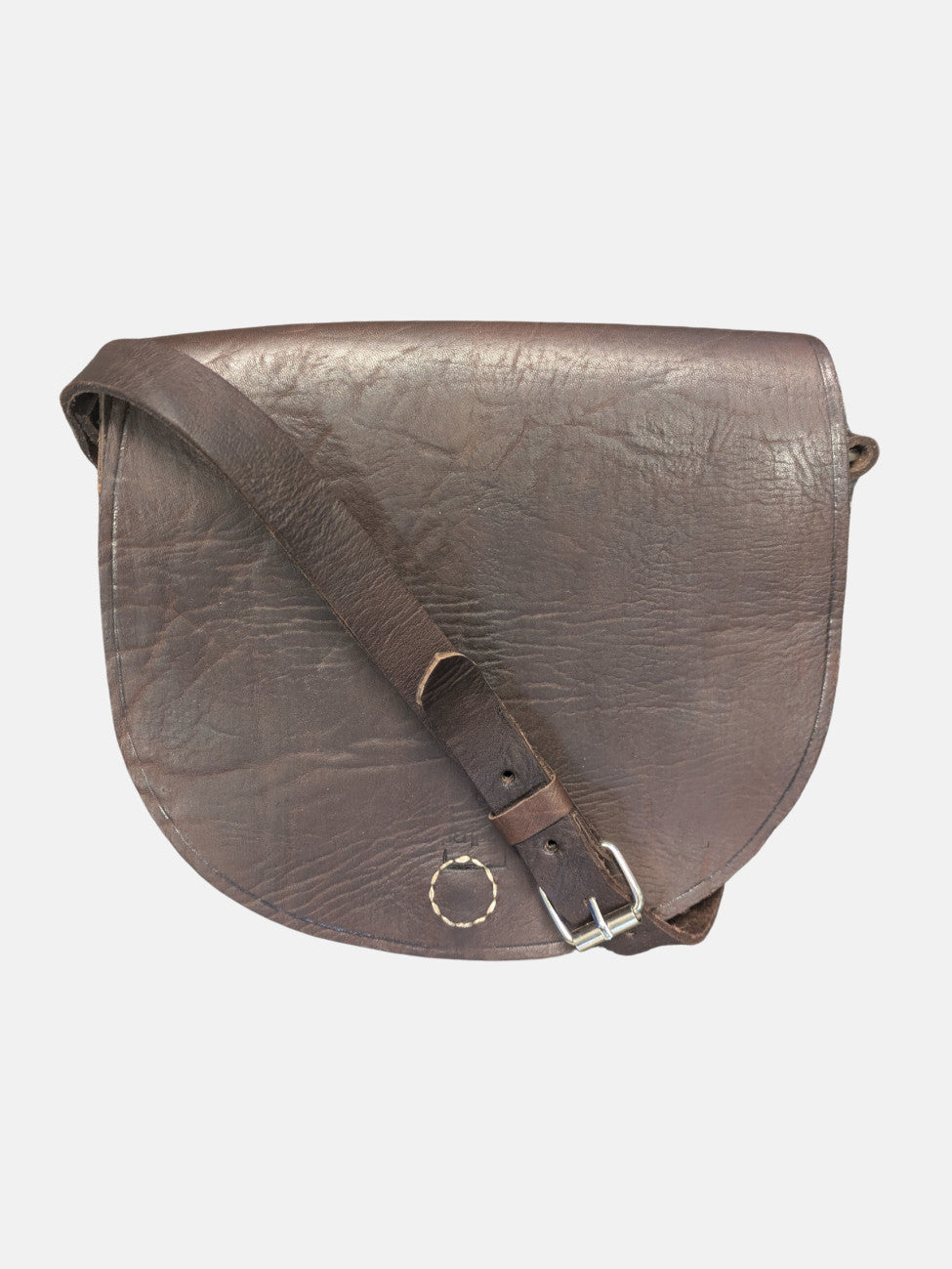 Second - The Temara Large Saddle Bag in Dark Brown