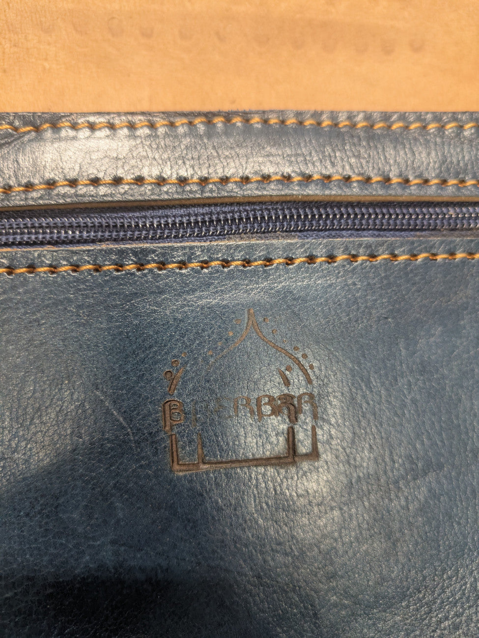 Second - Temara Embossed Saddle Bag in Navy Blue