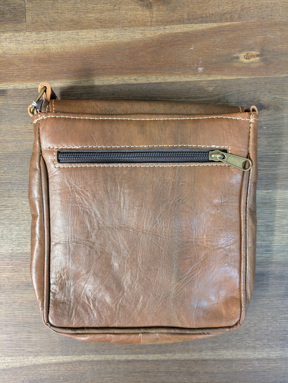 Sample - Small Messenger Bag in Dark Brown