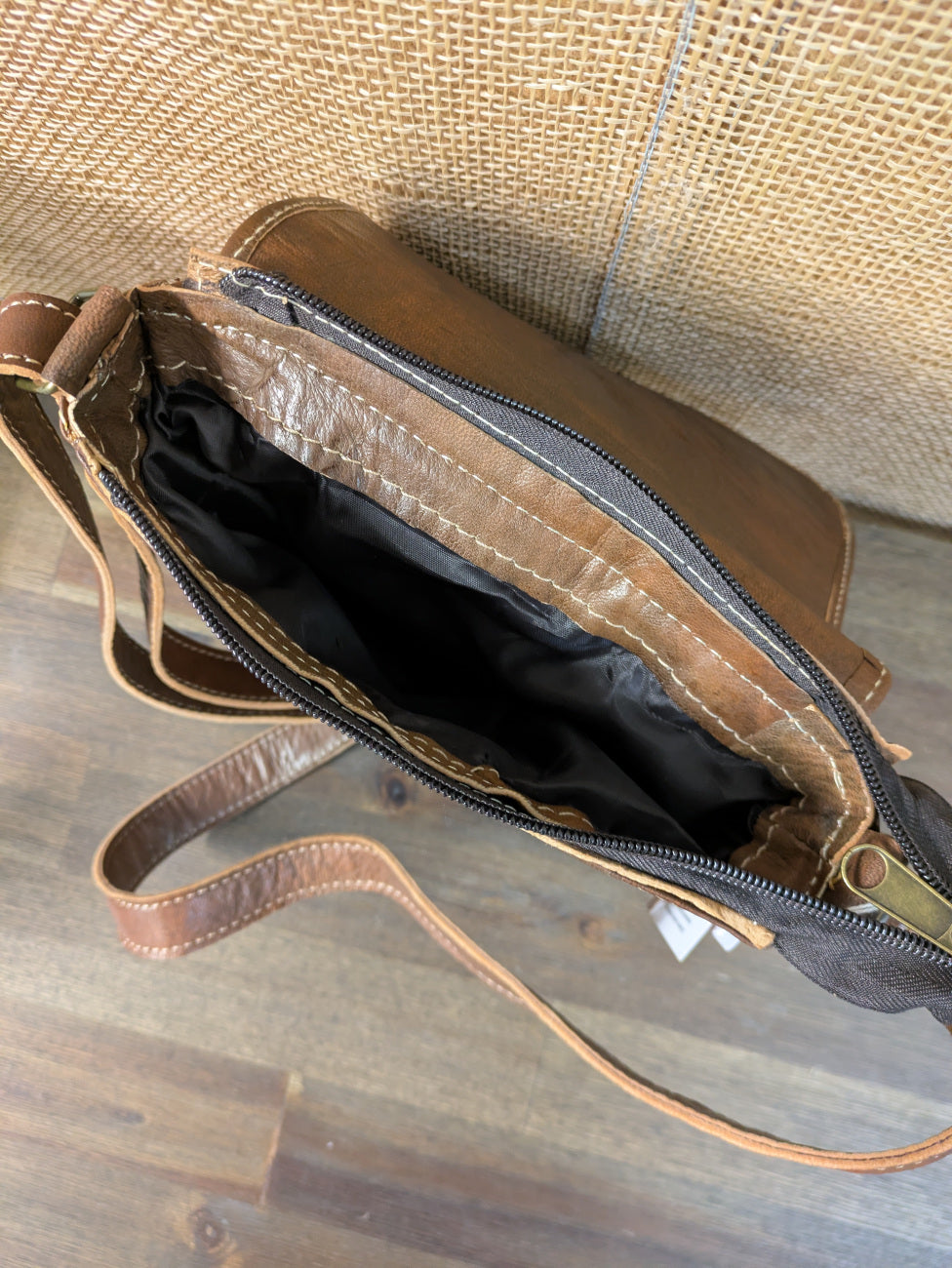 Sample - Small Messenger Bag in Dark Brown