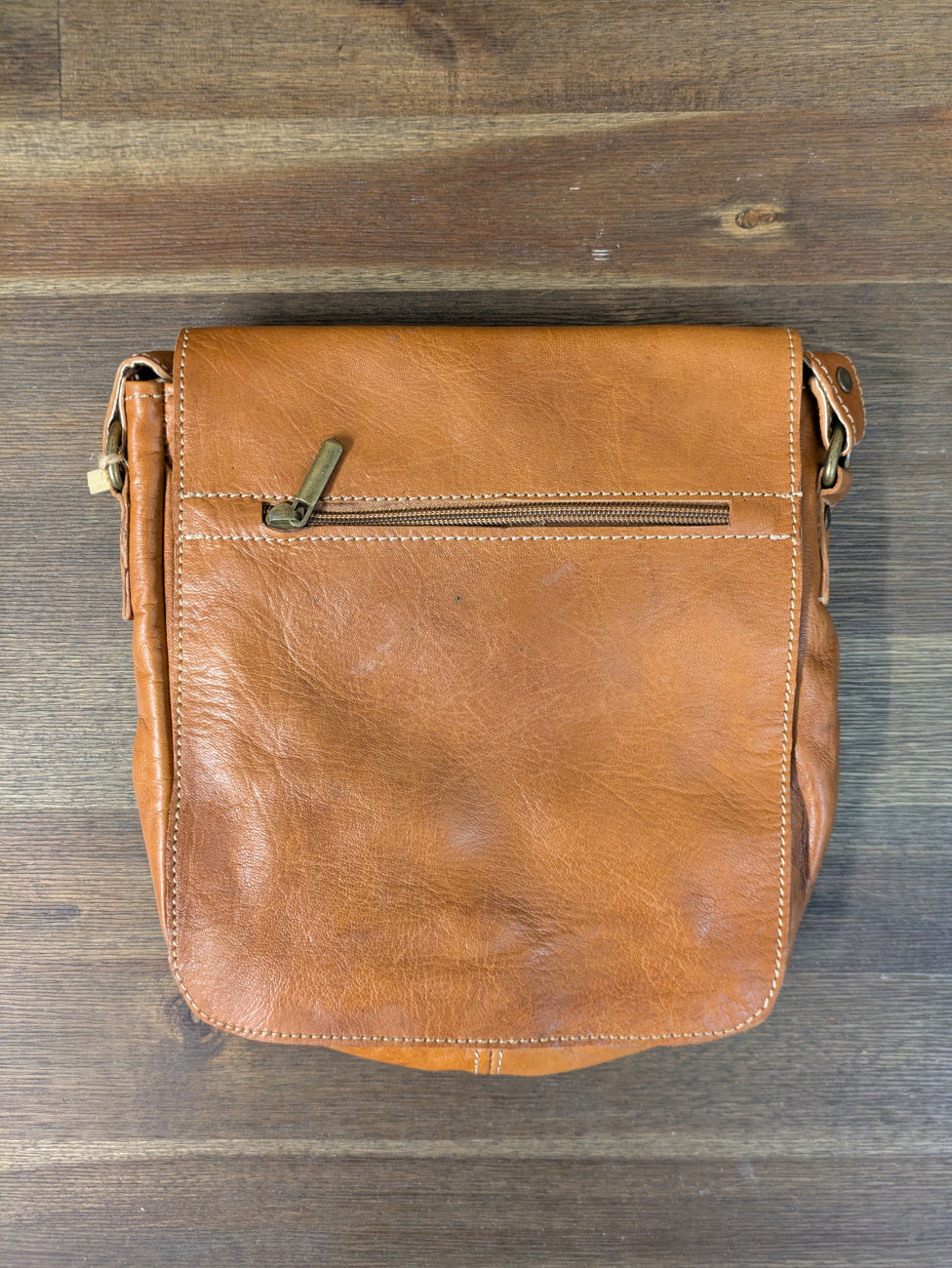 Sample - Small Messenger Bag in Tan