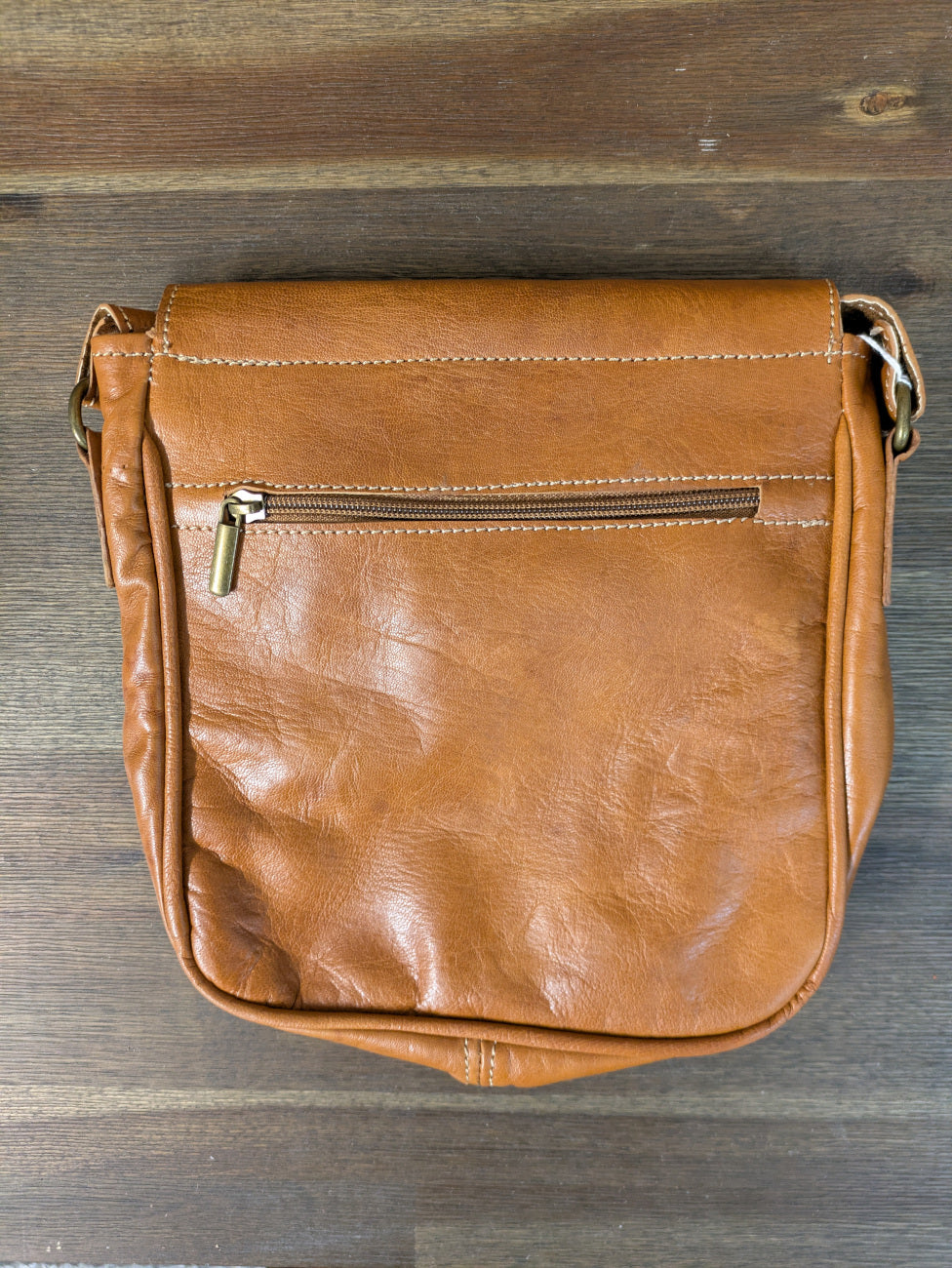 Sample - Small Messenger Bag in Tan