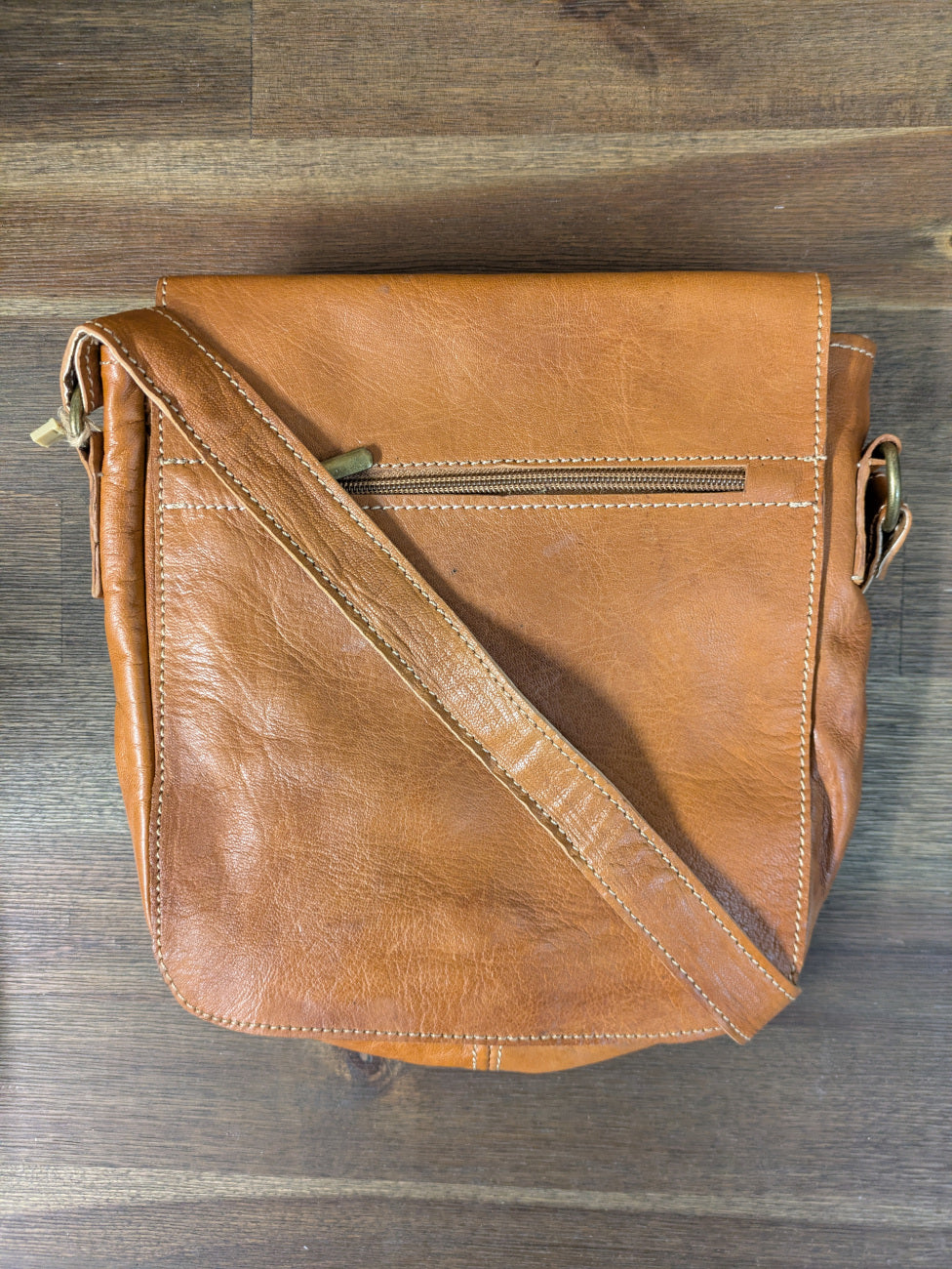 Sample - Small Messenger Bag in Tan