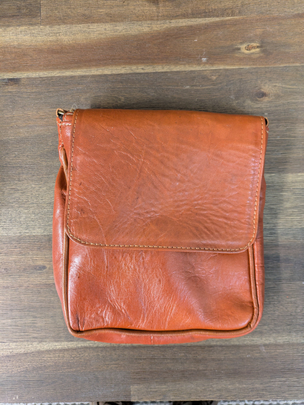 Sample - Small Messenger Bag in Light Brown