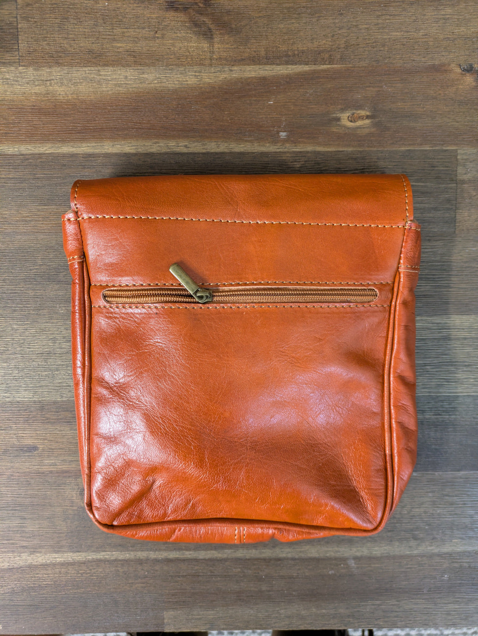Sample - Small Messenger Bag in Light Brown with Buckle