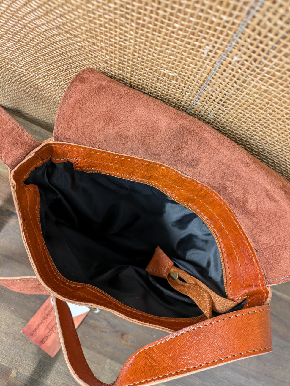 Sample - Small Messenger Bag in Light Brown with Buckle