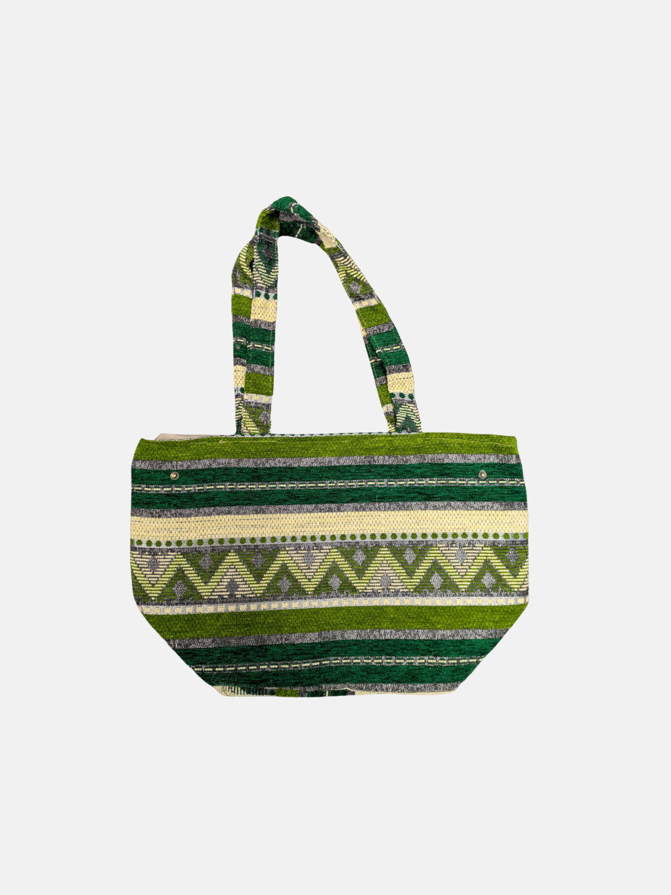 The Nador Small Expandable Fabric Tote in Green