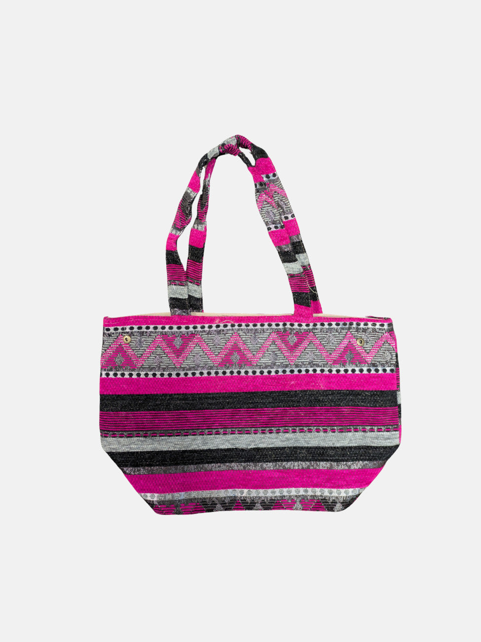 The Nador Small Expandable Fabric Tote in Pink