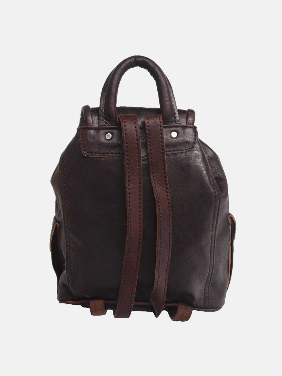 The Larache Small Rucksack in Dark Brown