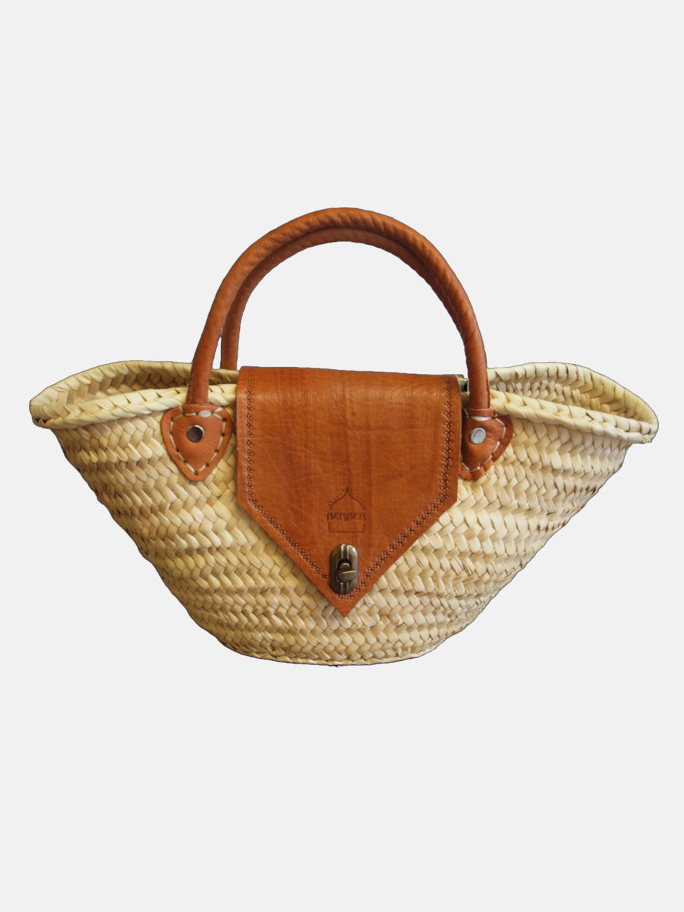 Die kleine Rattan-Strandtasche Safi