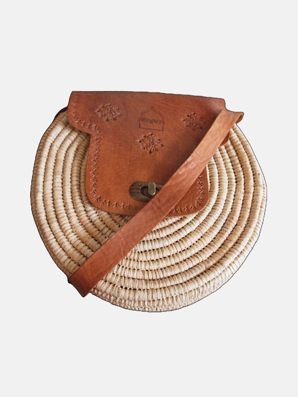 The Safi Rattan Round Bag - Tight Weave