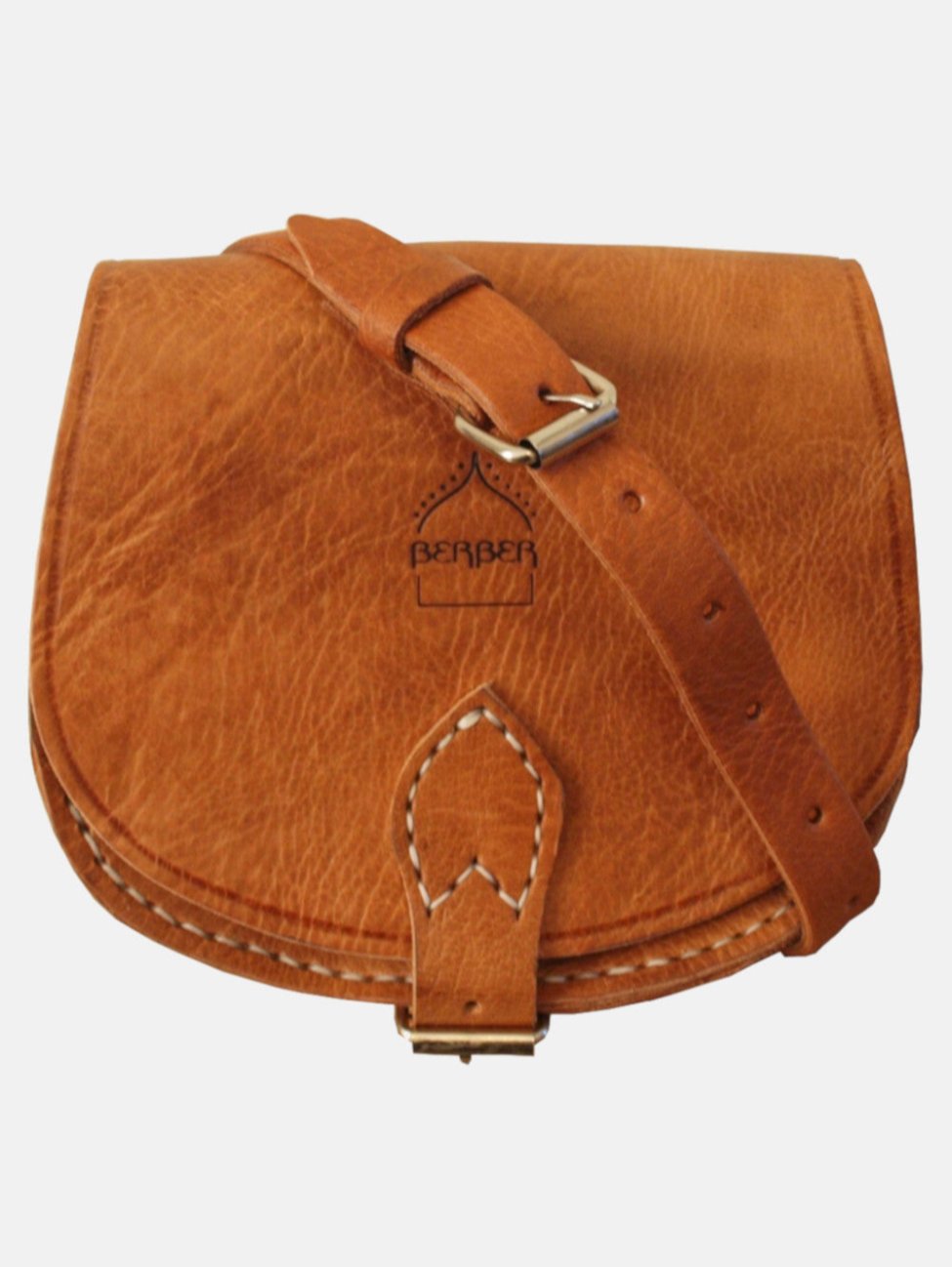 The Temara Small Saddle Bag in Tan