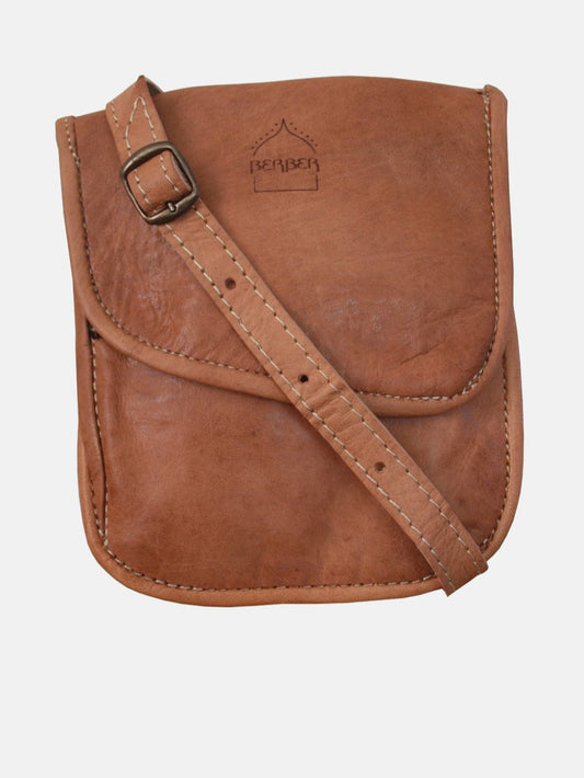 Travel Pouch in Tan with Strap