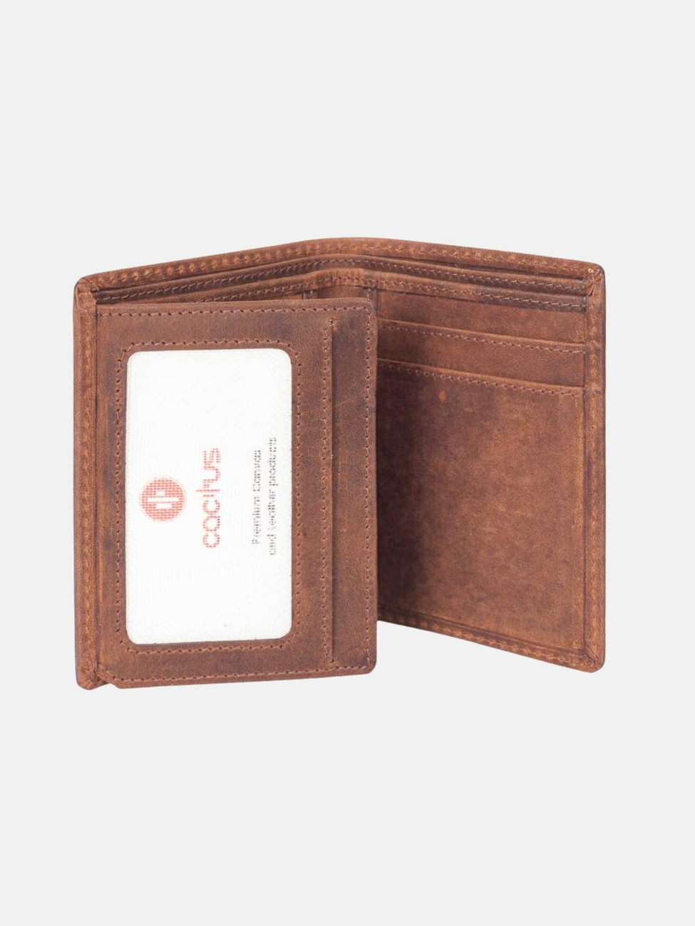 Tri-Fold Leather Card Holder with RFID