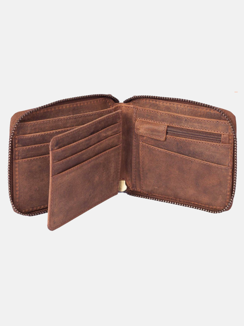 Zipped Leather Wallet with RFID