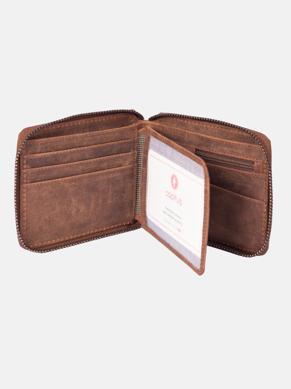 Zipped Leather Wallet with RFID