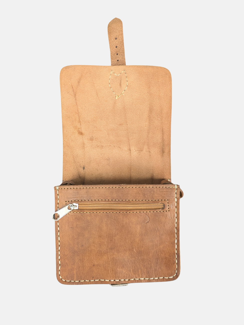 Second - The Temara Small Square Saddle Bag in Tan