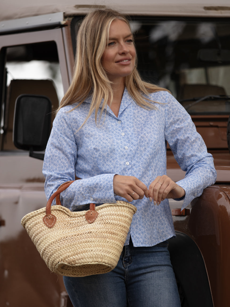 The Safi Small Rattan Beach Tote