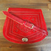 Picture of The Temara Embossed Saddle Bag in Red - Discontinued