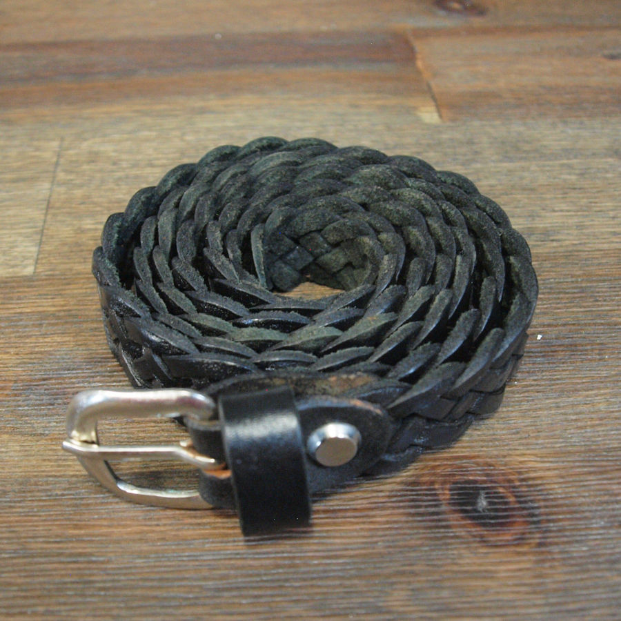 Picture of Narrow Braided Belt Black